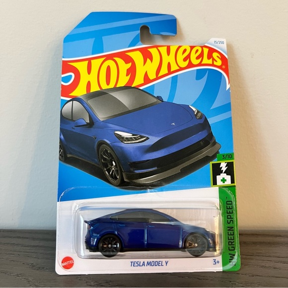 Hot Wheels - Tesla Model Y - (HW Green Speed) - Picture 1 of 3